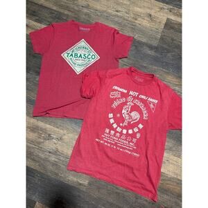 Lot of 2 Hot Sauce Tees Size M & L
